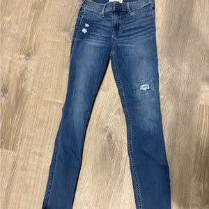 Abercrombie Kids Blue Distressed Jeans 13/14 slim